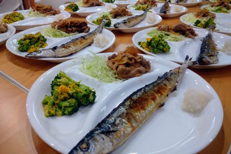 【今日のランチ】秋刀魚の塩焼き定食 2022